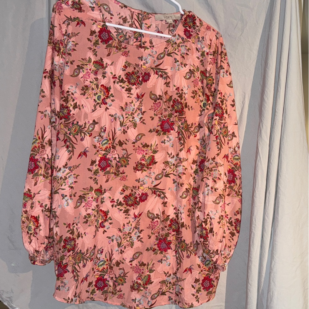 Floral Pink Blouse loft